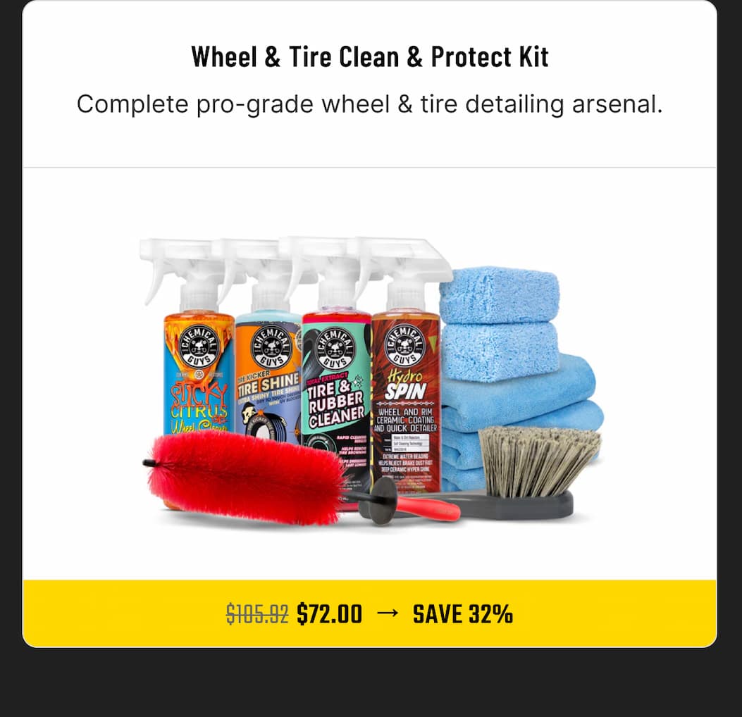 Wheel & Tire Clean & Protect Kit