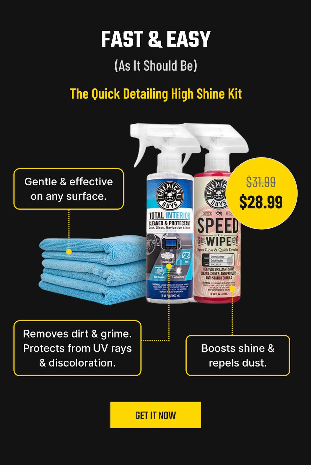 The Quick Detailing Exterior & Interior High Shine Kit