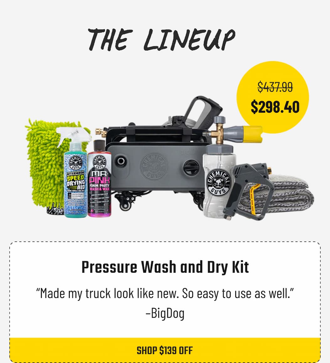 Pressure Wash and Dry Kit