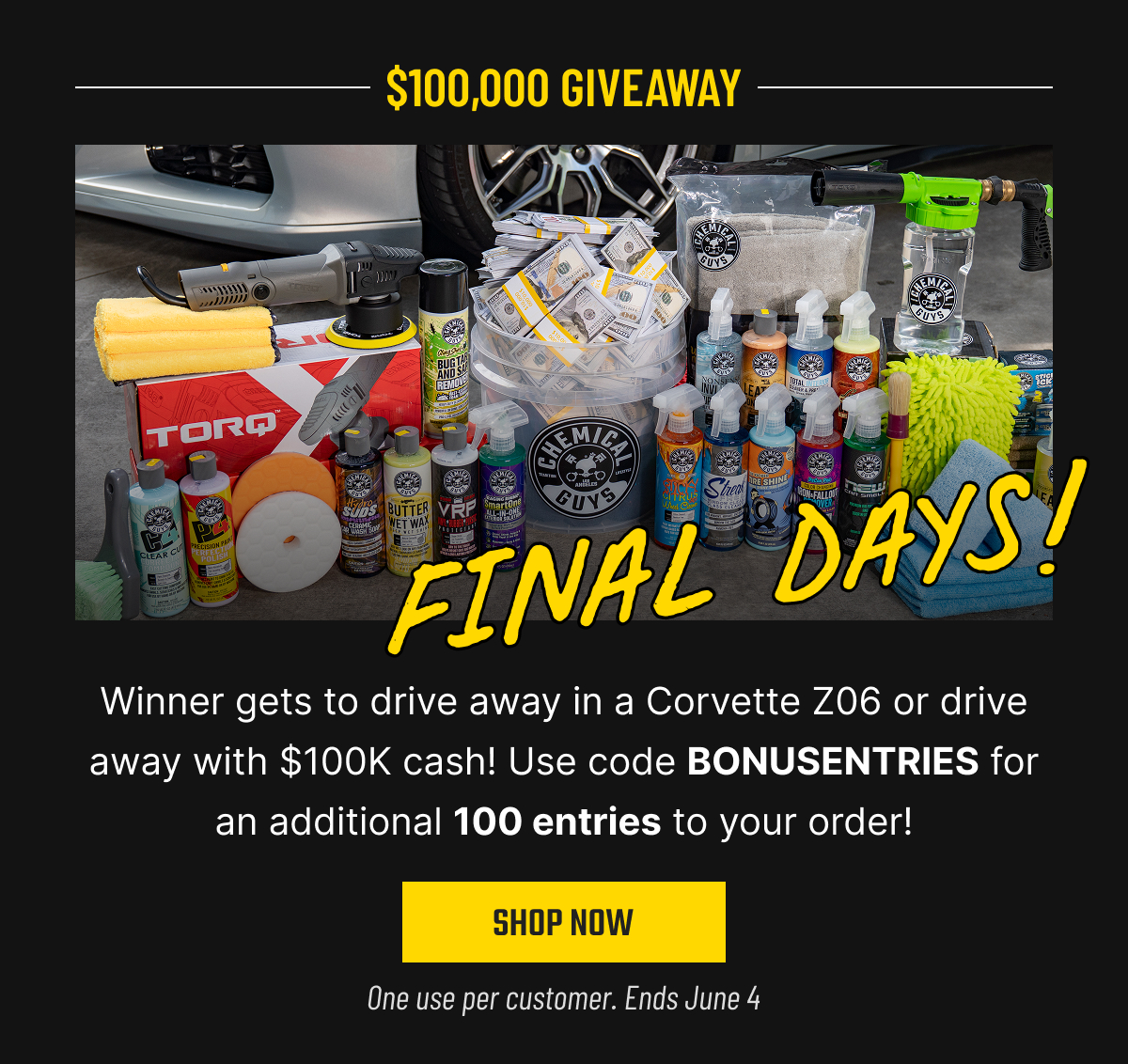 $100k Giveaway final Days