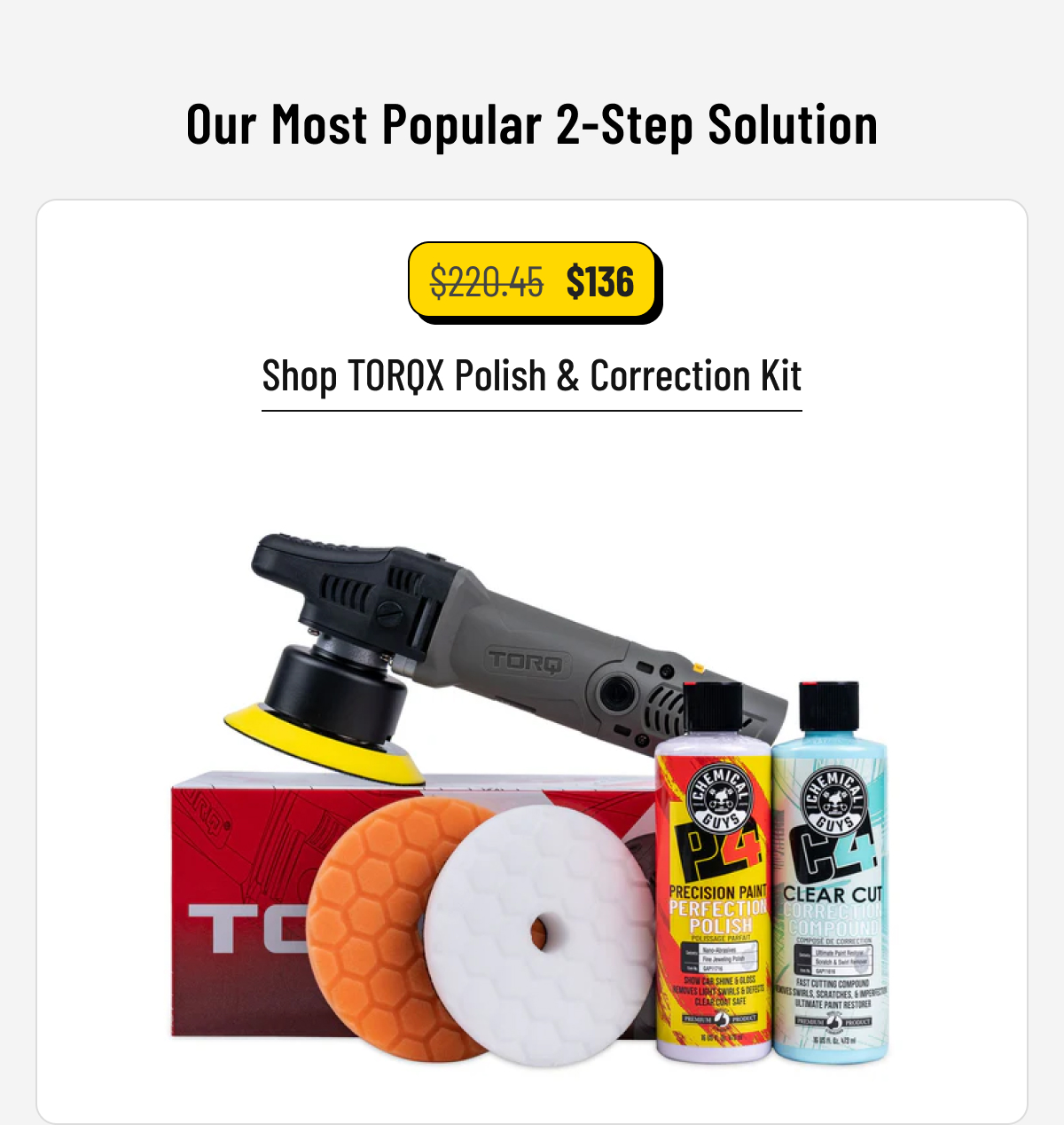 Our Most Popular 2-Step Solution