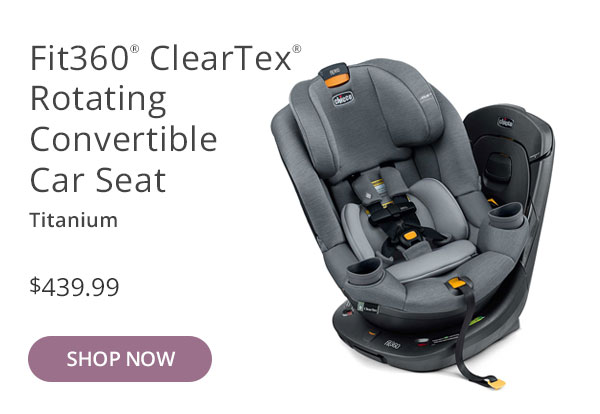 Fit360 ClearTex Rotating Convertible Car Seat