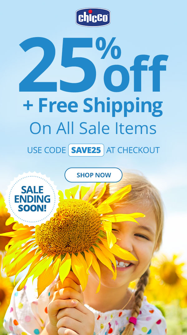 ENDS SOON! 25% Off + Free Shipping on All Sale Items