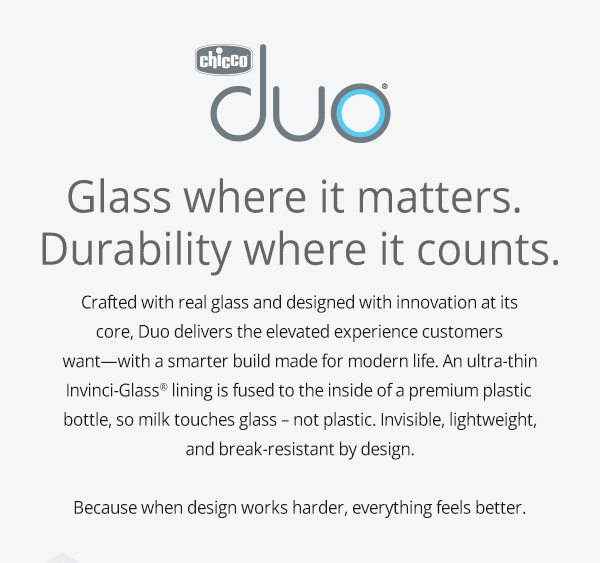 Glass where it matters. Durability where it counts.