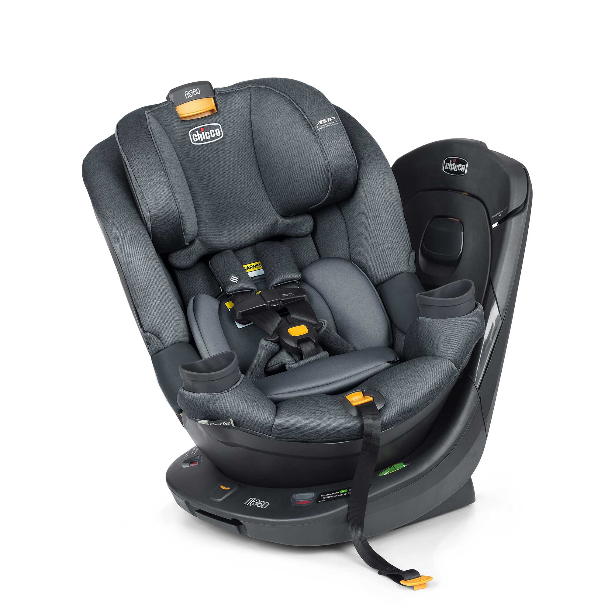 Image of Fit360 ClearTex Rotating Convertible Car Seat - Carbon