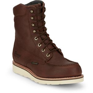Edge Walker 8" Waterproof Lace Up Wedge in briar haystack (brown).