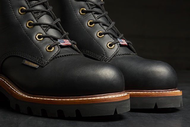 Super Logger 9" Waterproof Insulated Steel Toe in black.