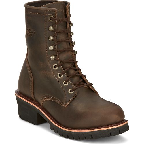 Classic 2.0 8" Logger in chocolate apache (brown).