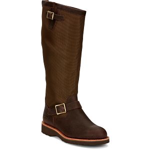 Brome 17" Waterproof Snake Boots in briar pitstop brown.
