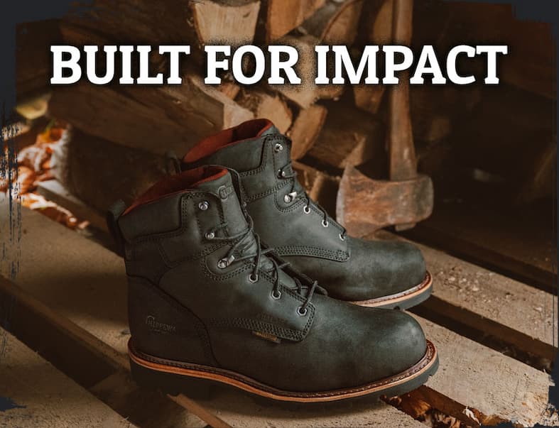  Built for Impact. Super Dna 6" Waterproof Steel Toe Insulated Lace-Up in charcoal (black)