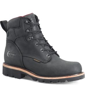 Super DNA 6" Waterproof Lace-Up in charcoal black.
