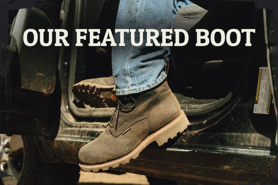Our Featured Boot. The Super Dna 6" Waterproof Steel Toe Lace-Up in walnut (brown).