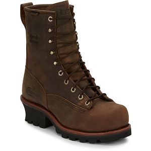 Paladin 8" Waterproof Steel Toe Logger in bay apache (brown)
