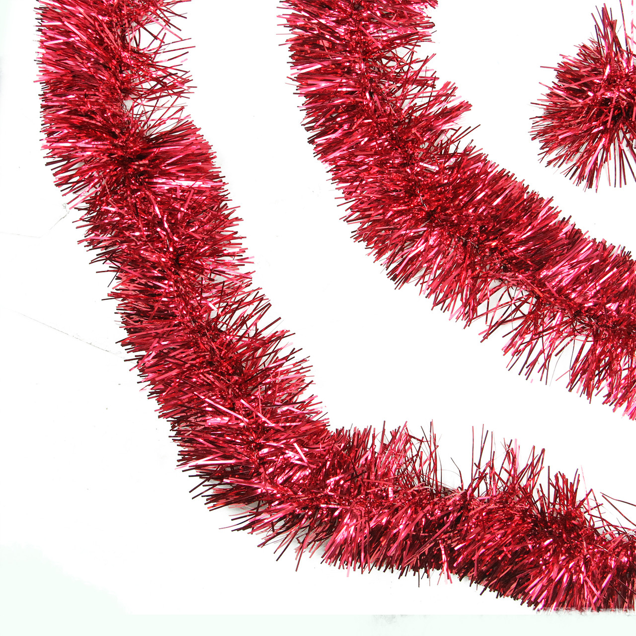 Image of Commercial Christmas Foil Tinsel Garland - 50' x 4