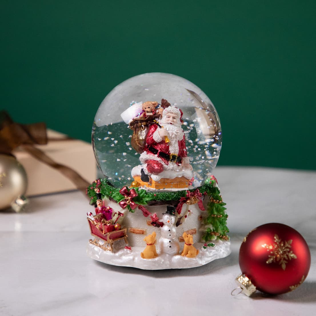 Santa Snow Globe
