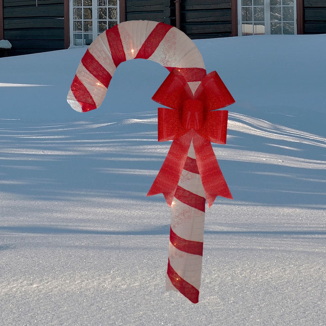 8' Pre-Lit Outdoor Candy Cane
