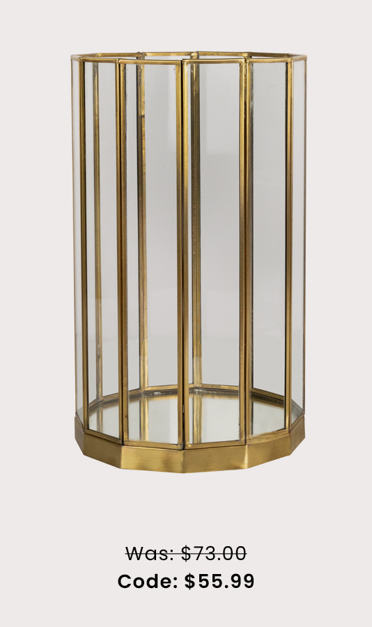 Gold Pillar Candle Holders