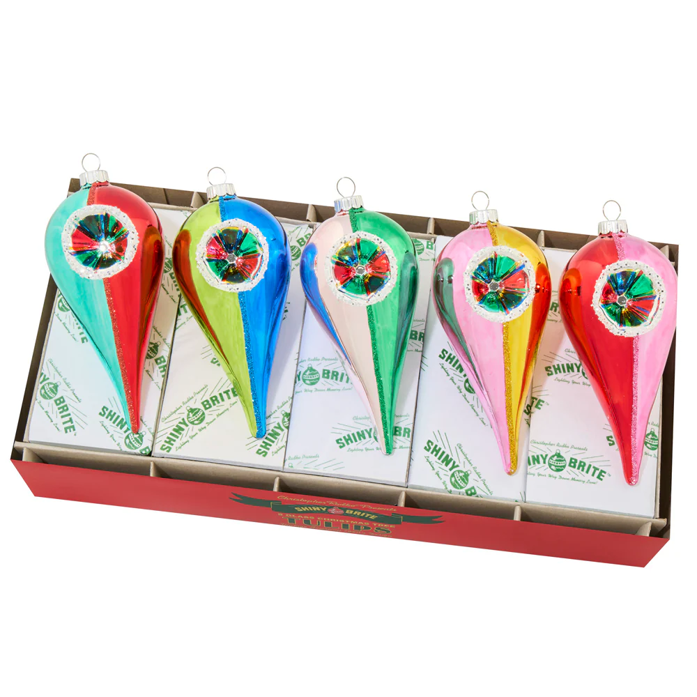 Image of CHRISTMAS CONFETTI 5 COUNT 5" REFLECTOR TULIPS