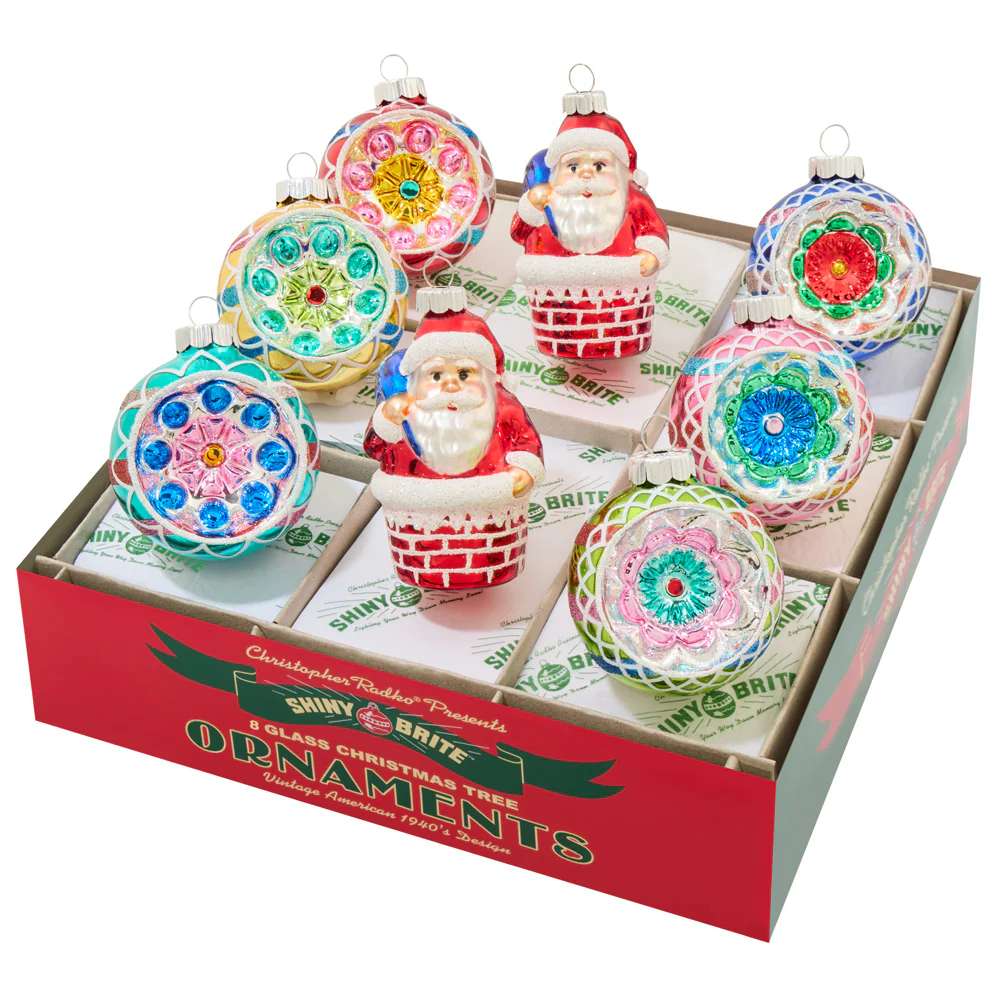 Image of CHRISTMAS CONFETTI 8 COUNT FIGURES AND REFLECTOR ROUNDS