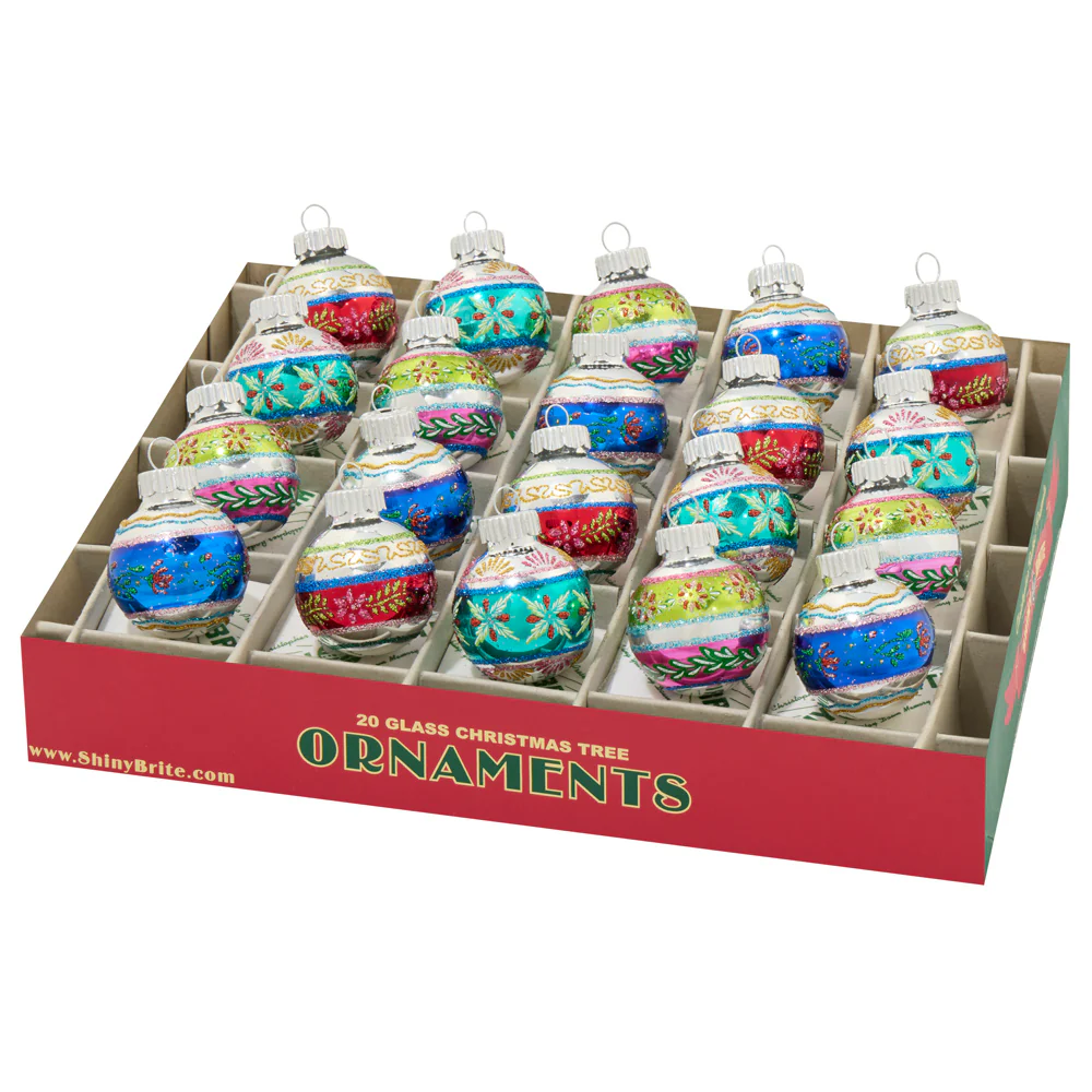 Image of CHRISTMAS CONFETTI 20 COUNT 1.25" DECORATED ROUNDS