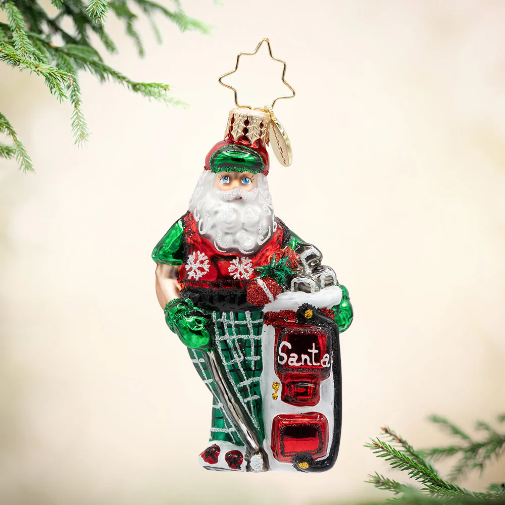 Image of Jolly Golfer Santa Gem