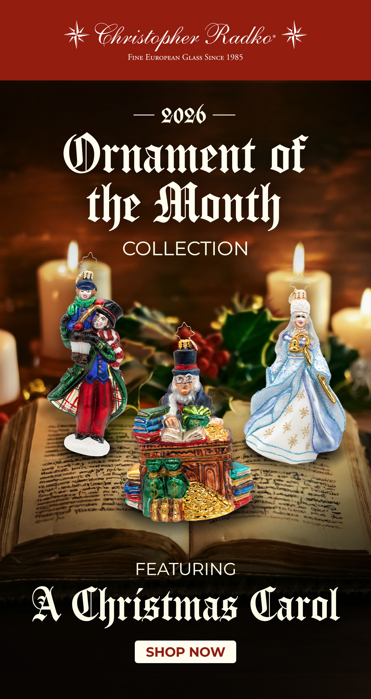 2026 Ornament of the Month Collection