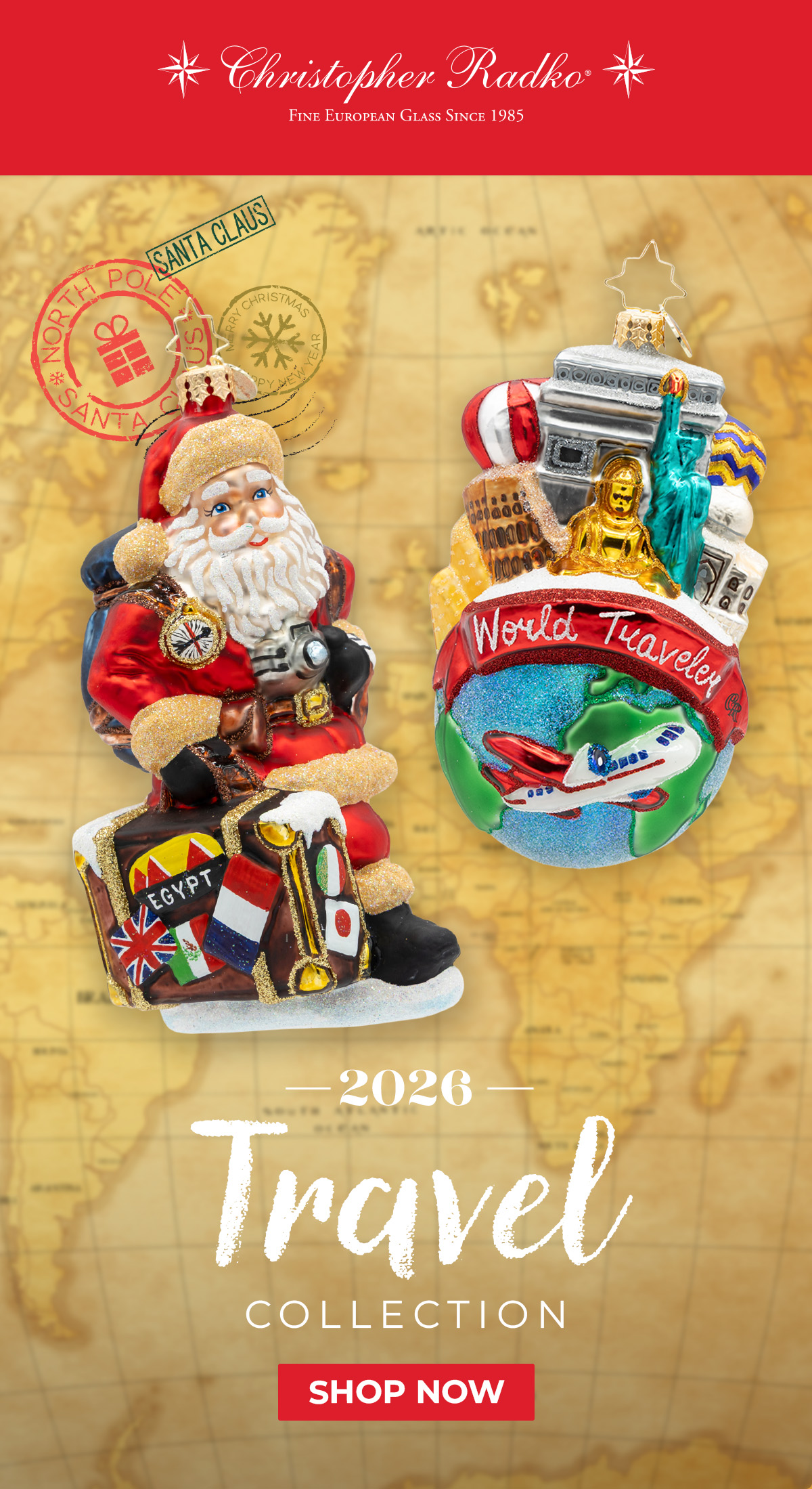 Travel Ornaments