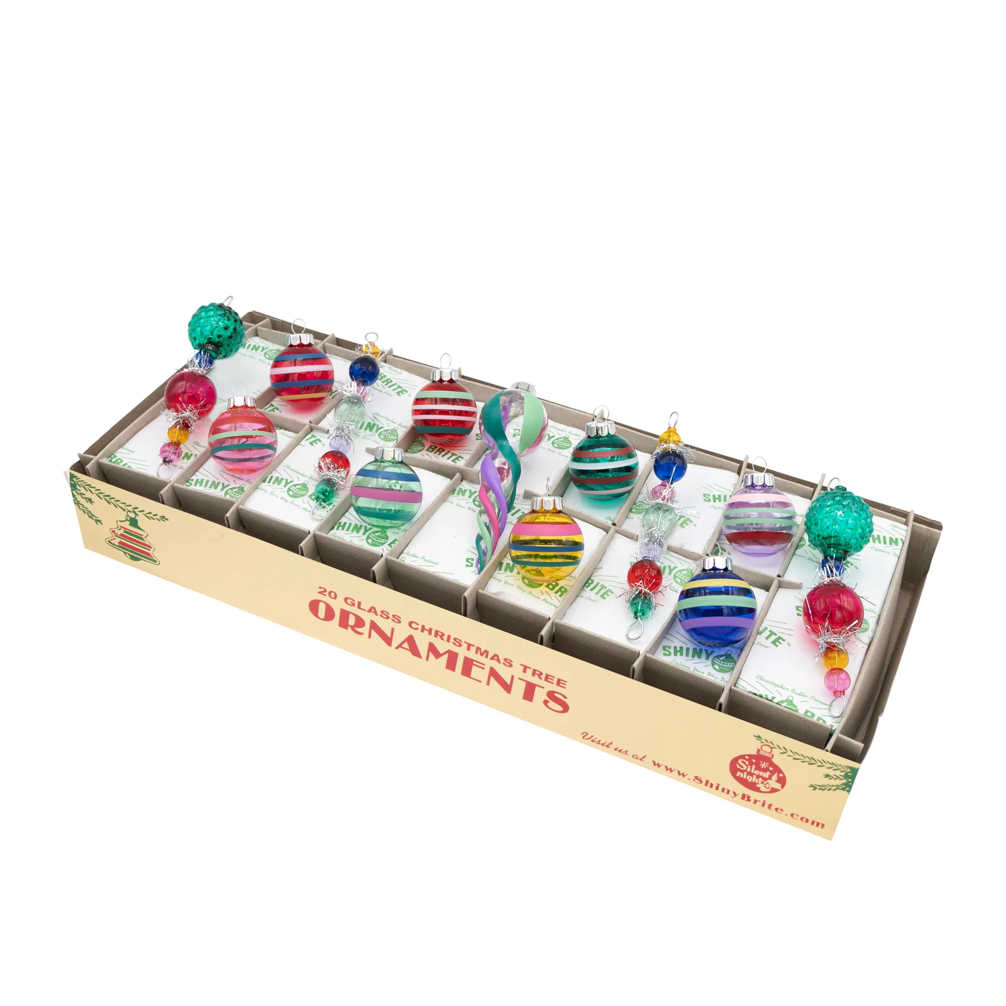 Image of VIVID VINTAGE 13 COUNT 4” ICICLES & 1.25” ROUNDS