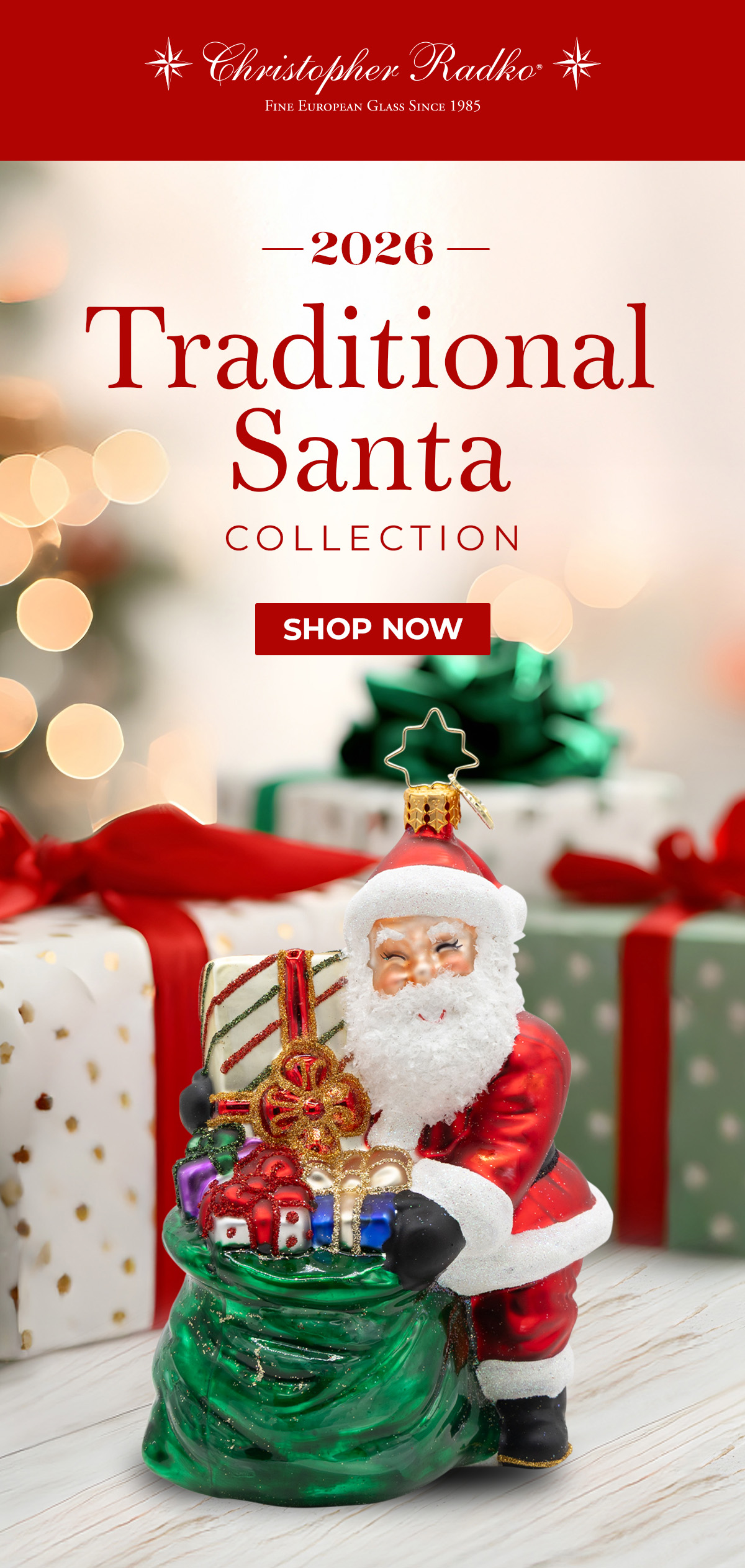 Traditional Santa Ornaments