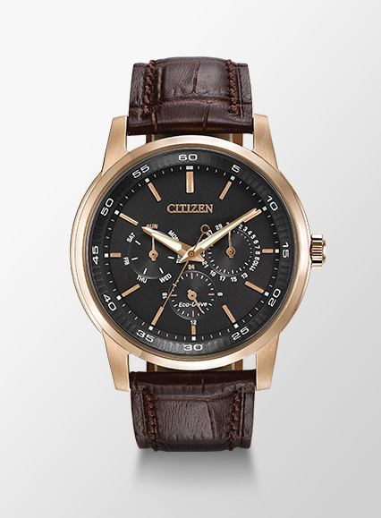 Corso Rose Gold Case Leather Strap BU2013-08E