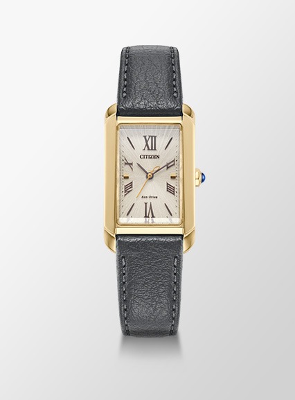 Citizen L Bianca Gold-Tone Dial Apple Leather Strap EW5622-09P