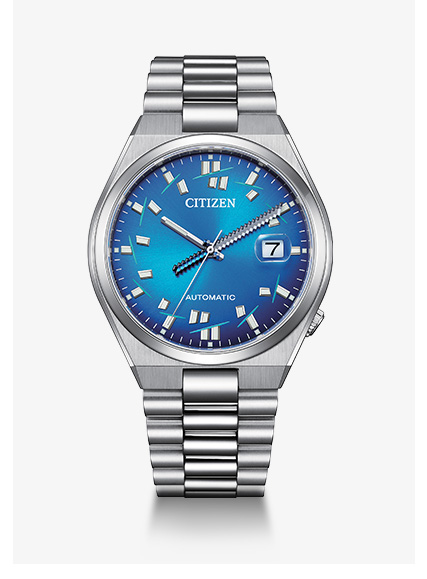 TSUYOSA x seconde/seconde/ Blue Dial Stainless Steel Bracelet | NJ0157-81L
