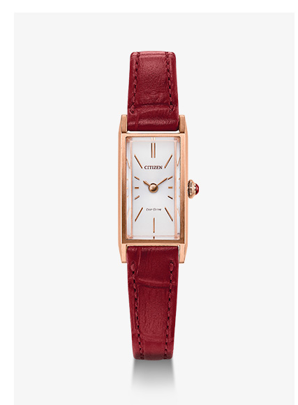 Fio White Dial Leather Strap | EG7123-01A