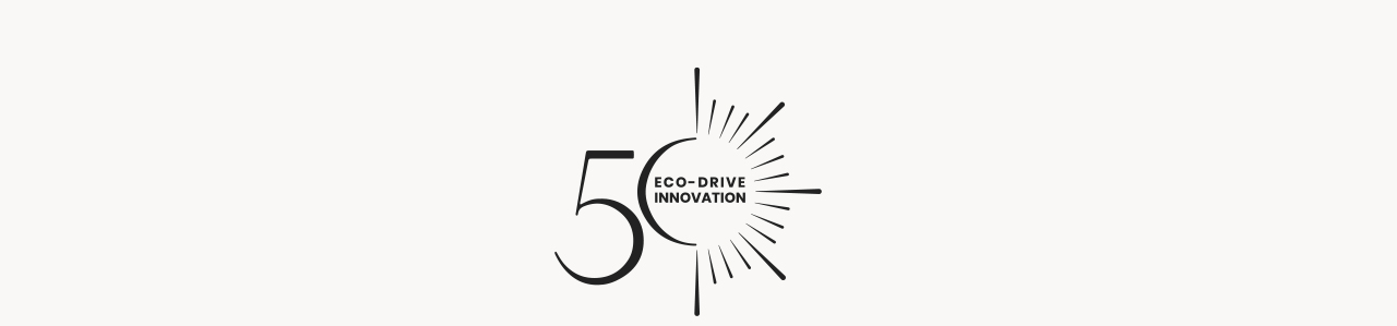 Eco-Drive 50th Anniversary Logo