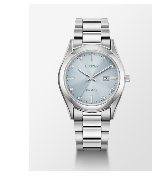 Sport Luxury Light Blue Dial Stainless Steel Bracelet EW2700-54L