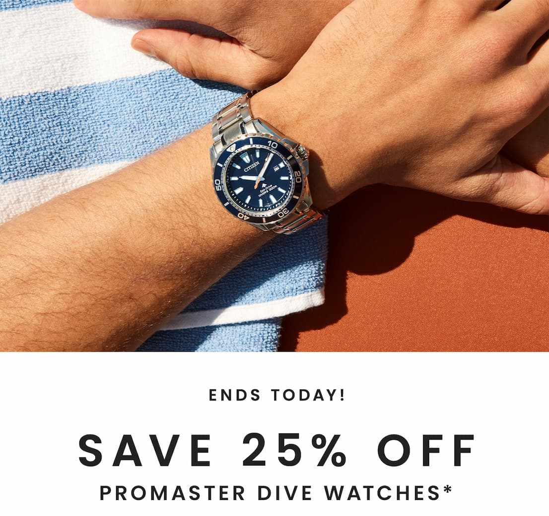 Ends Today! Save 25% Off Promaster Dive Watches*