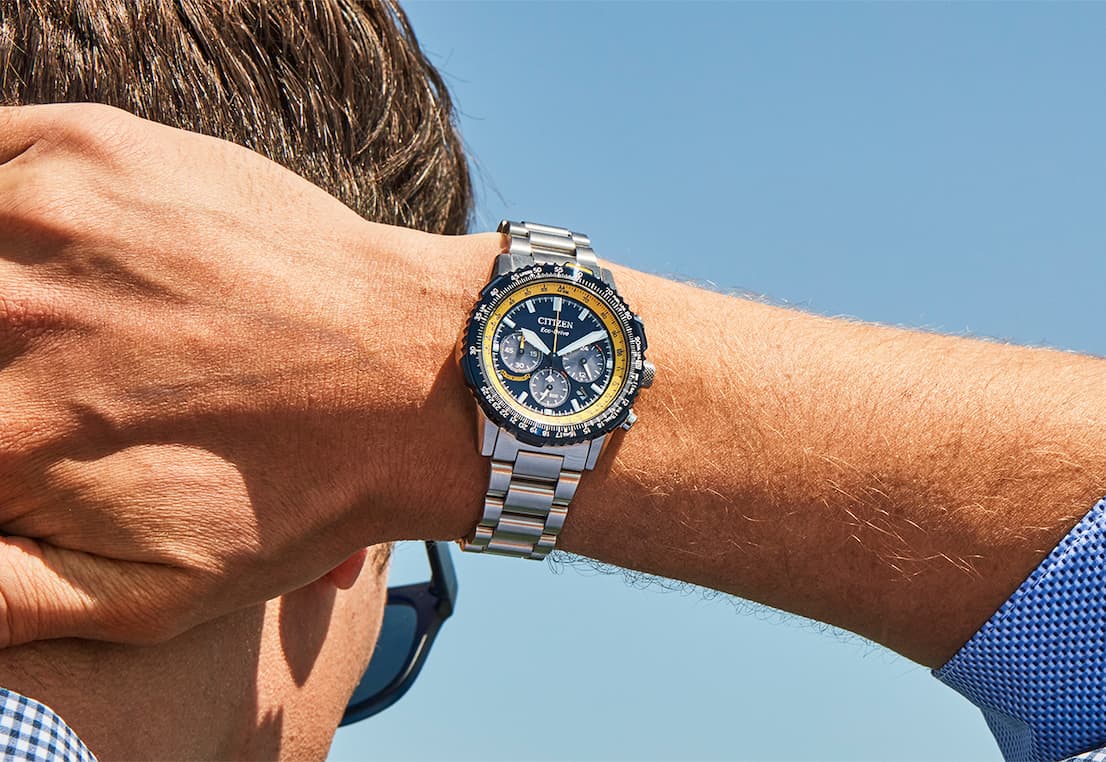 Navihawk Blue Dial Stainless Steel Bracelet CA4667-53L