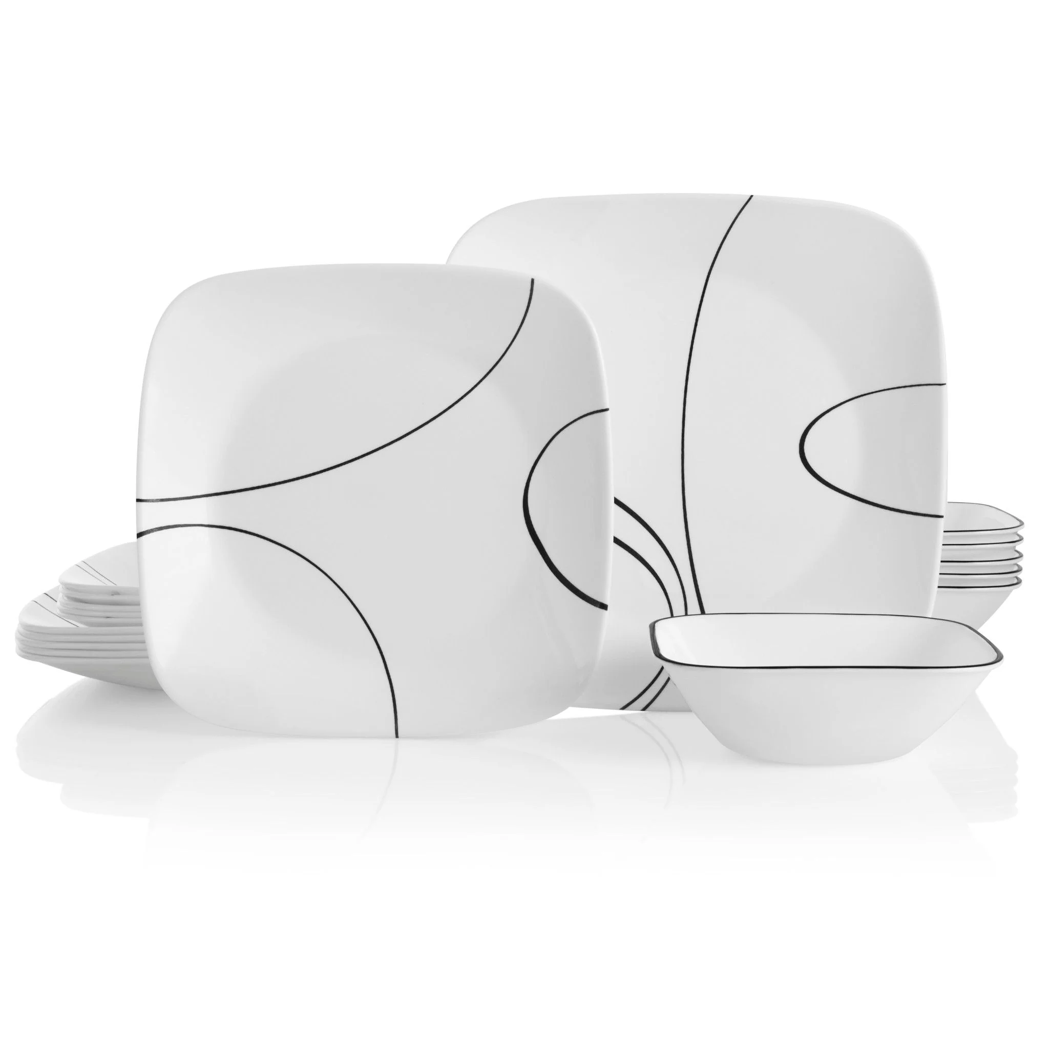 Image of Corelle® Simple Lines 18-piece Dinnerware Set, Service for 6