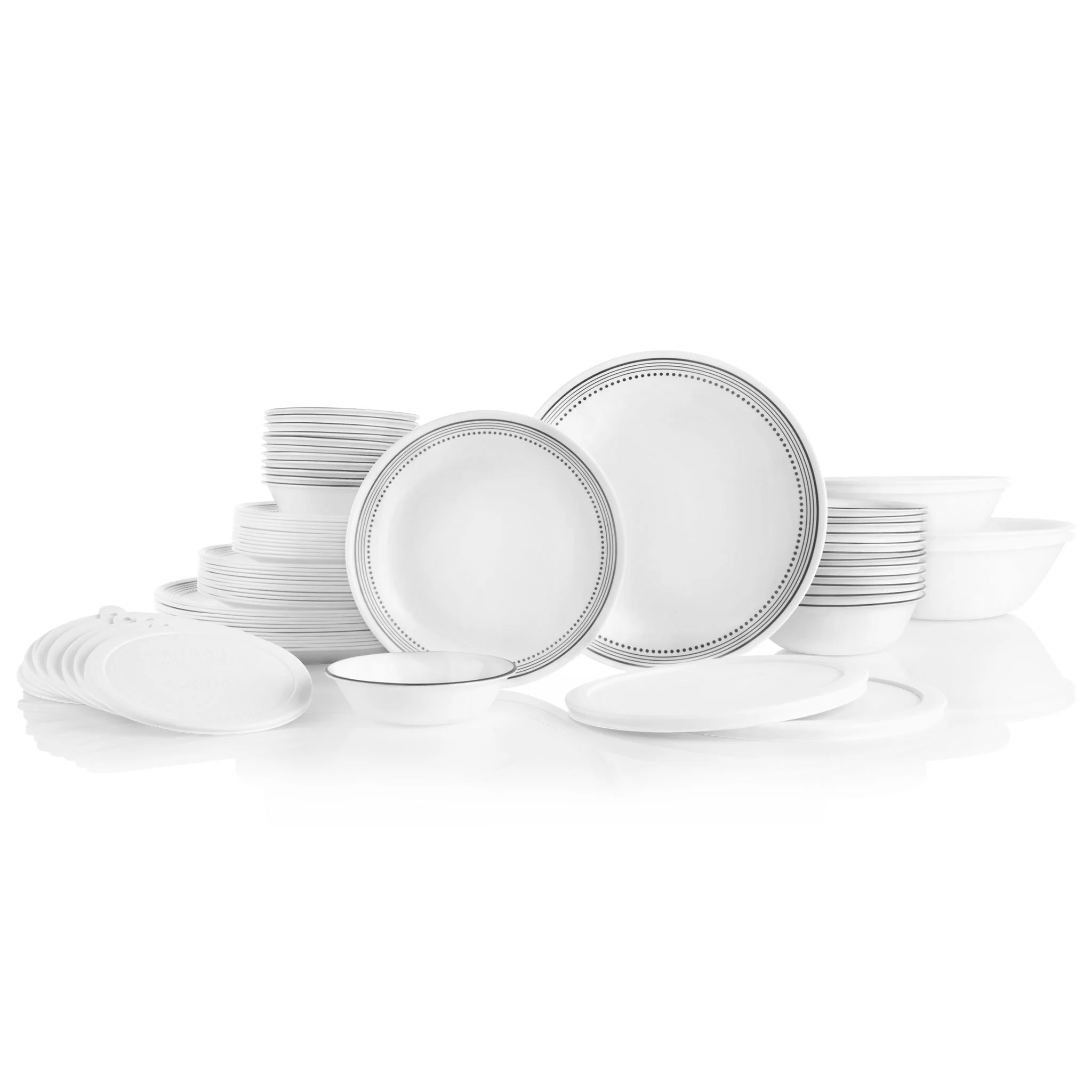 Image of Corelle® Mystic Gray 78-piece Dinnerware Set, Service for 12