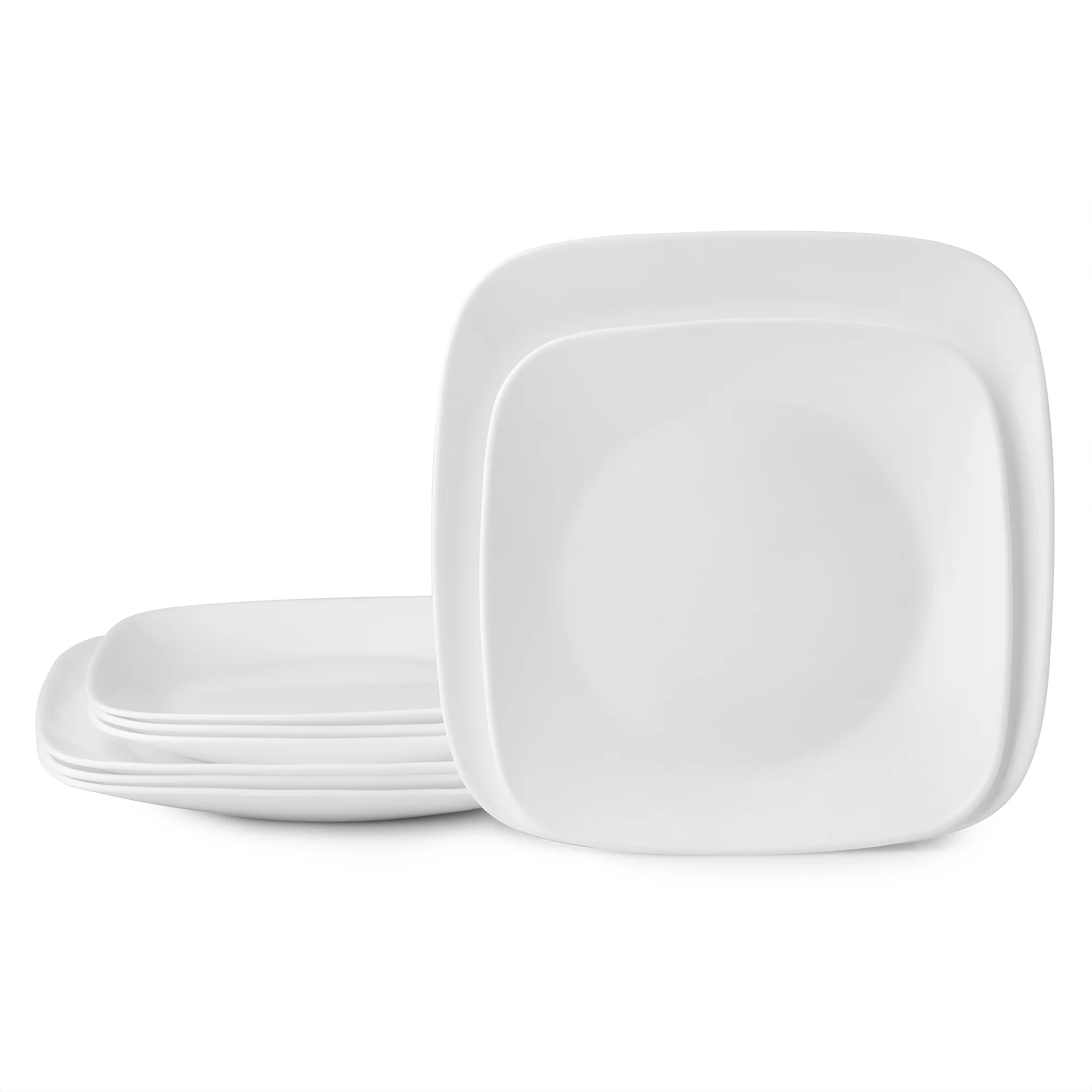 Image of Corelle® Boutique Vivid White 8-piece Dinnerware Set, Service for 4