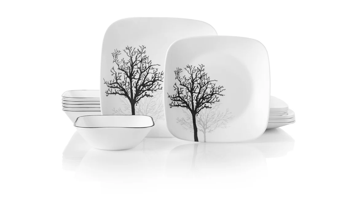 Image of Corelle® Timber Shadows 18-piece Dinnerware Set, Service for 6