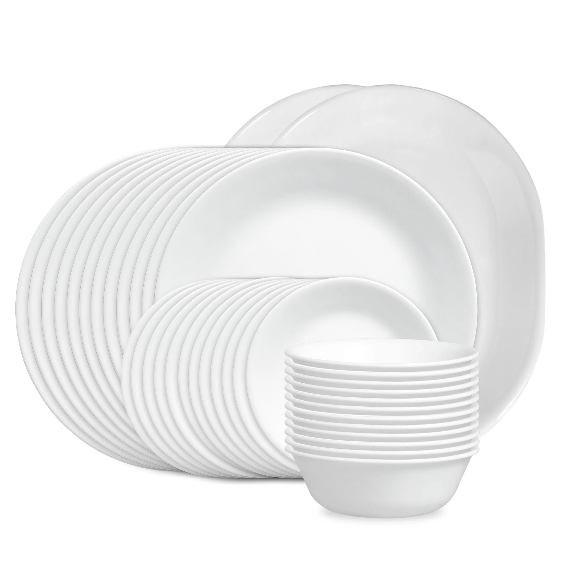 Image of Corelle® Winter Frost White 38-piece Dinnerware Set, Service for 12