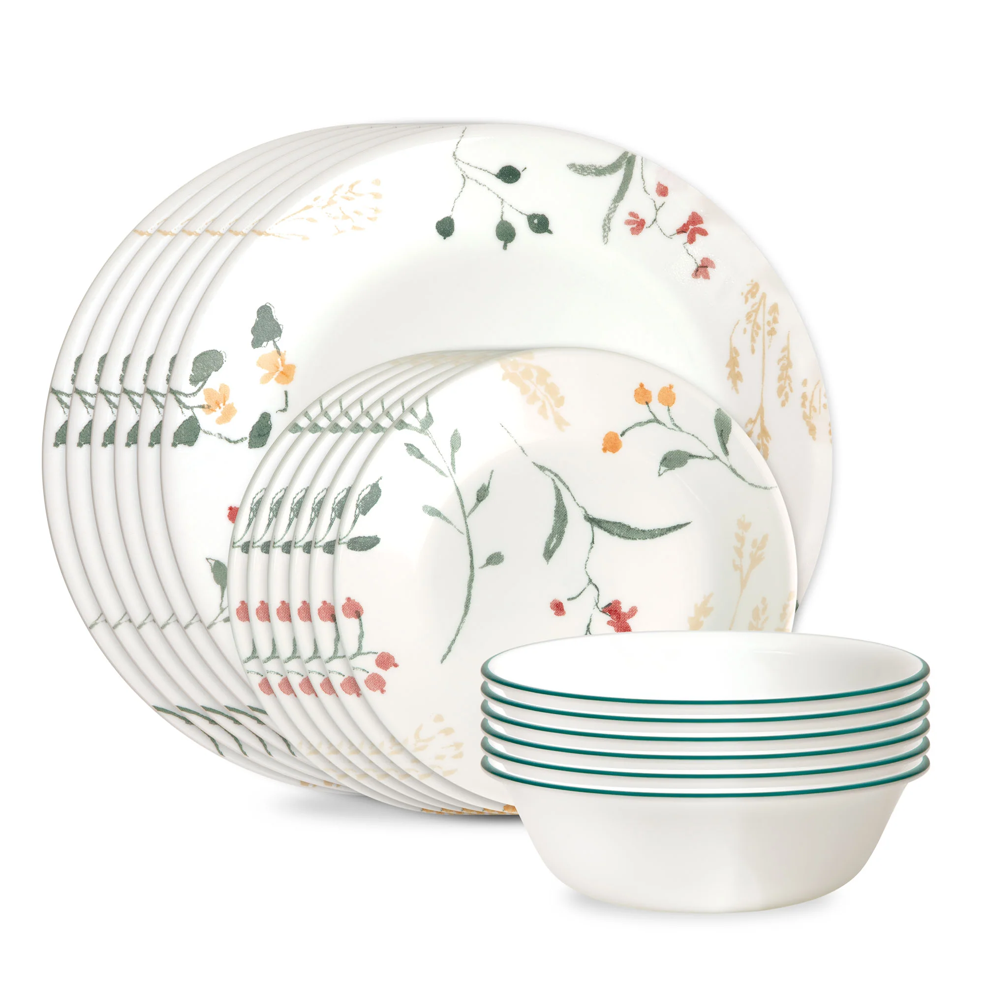 Image of Corelle® Wildflower Scatter 18-piece Dinnerware Set, Service for 6