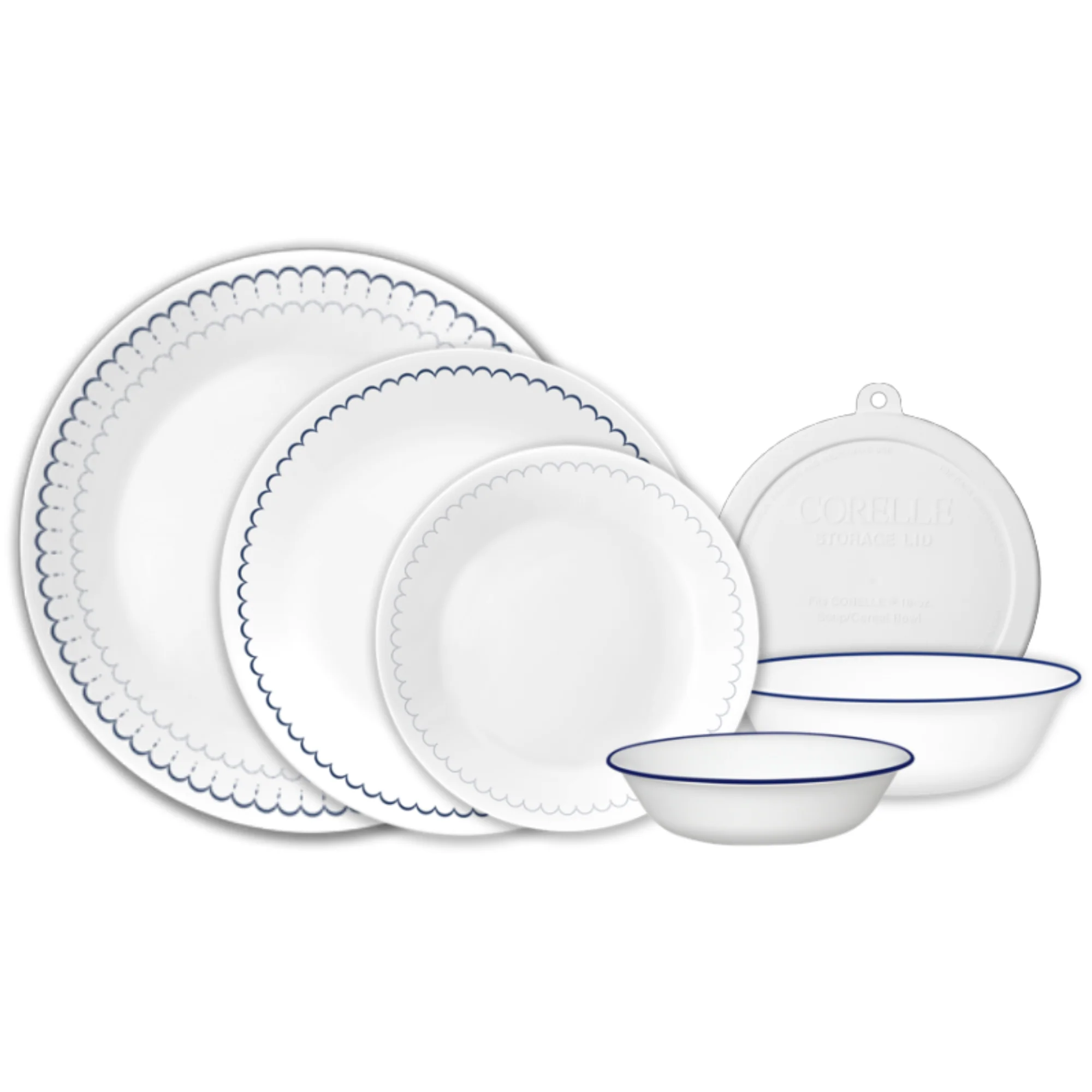 Image of Corelle® Caspian Lace 66-piece Dinnerware Set, Service for 12