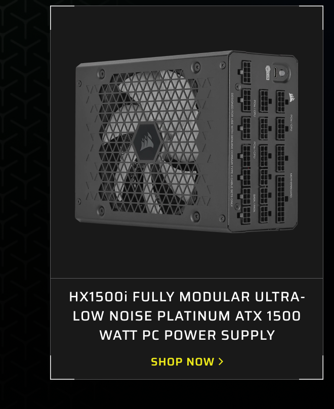 HX1500i Fully Modular Ultra-Low Noise Platinum ATX 1500 Watt PC Power Supply