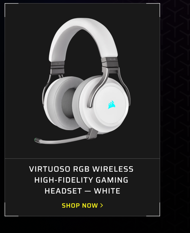 VIRTUOSO RGB WIRELESS High-Fidelity Gaming Headset — White