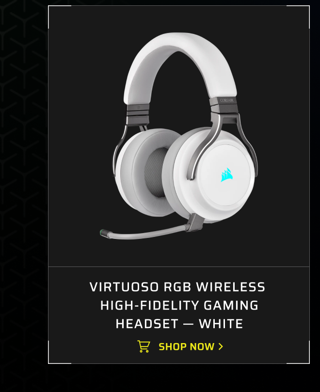 VIRTUOSO RGB WIRELESS High-Fidelity Gaming Headset — White