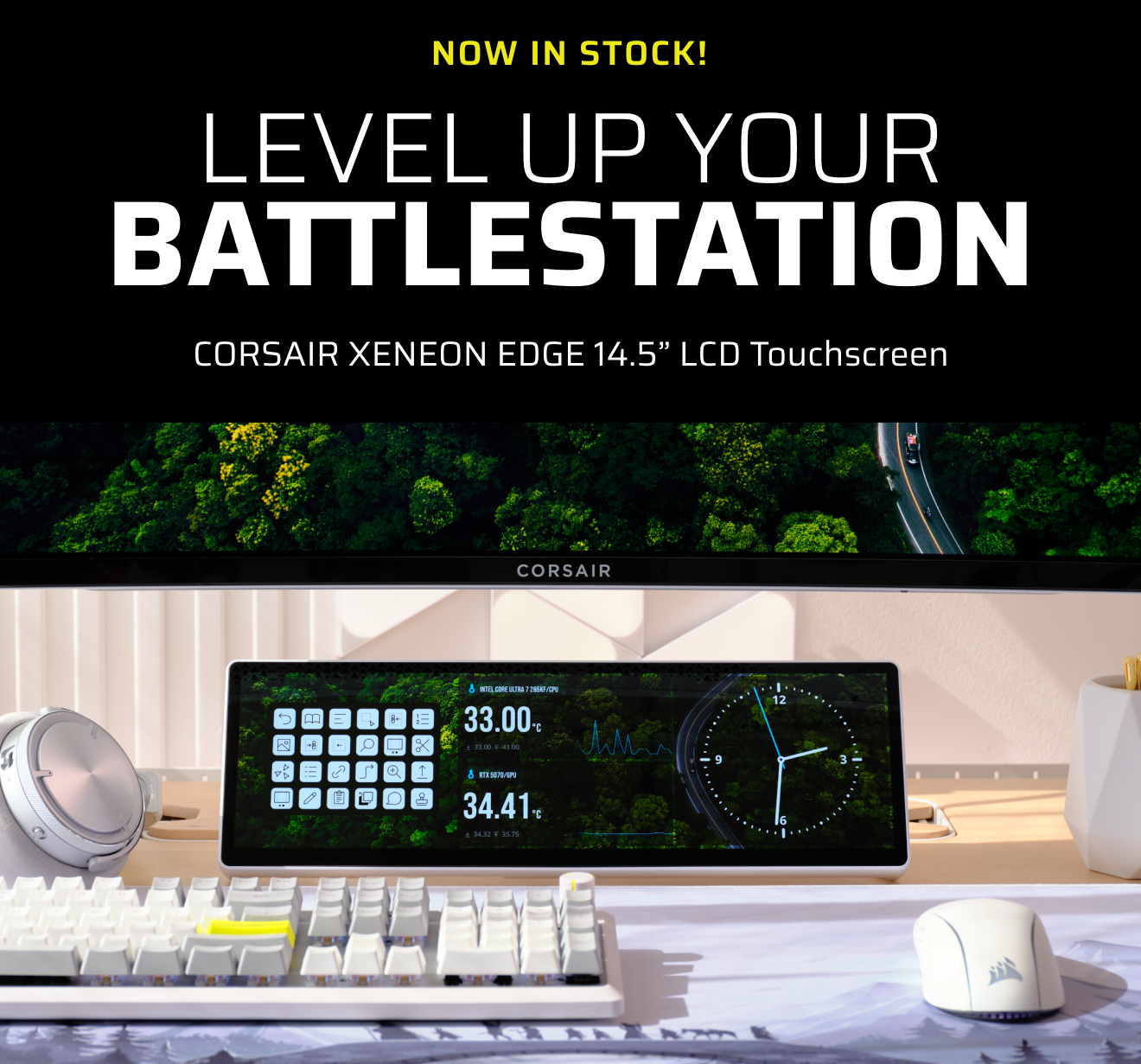 NOW IN STOCK! CORSAIR XENEON EDGE 14.5” LCD Touchscreen