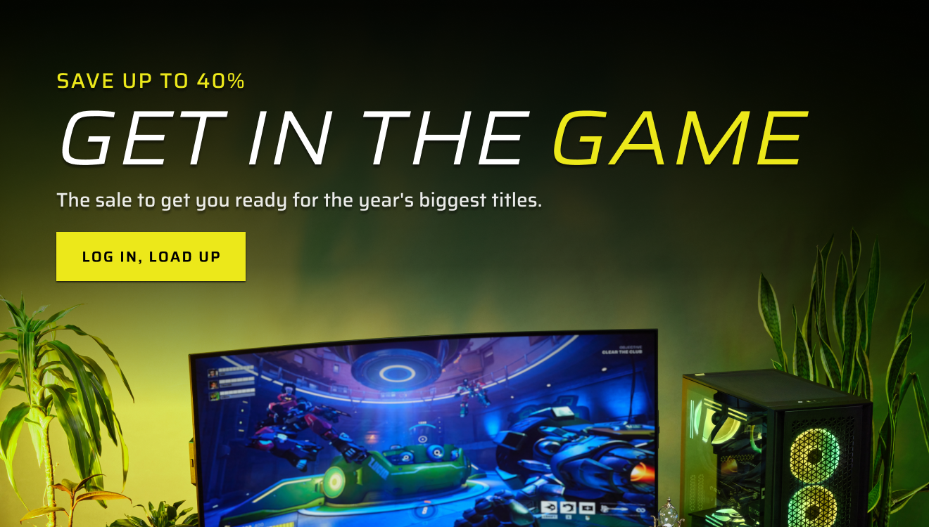 Save up to 40% GET IN THE GAME