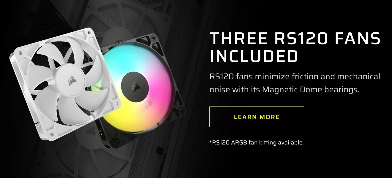THREE RS120 FANS INCLUDED